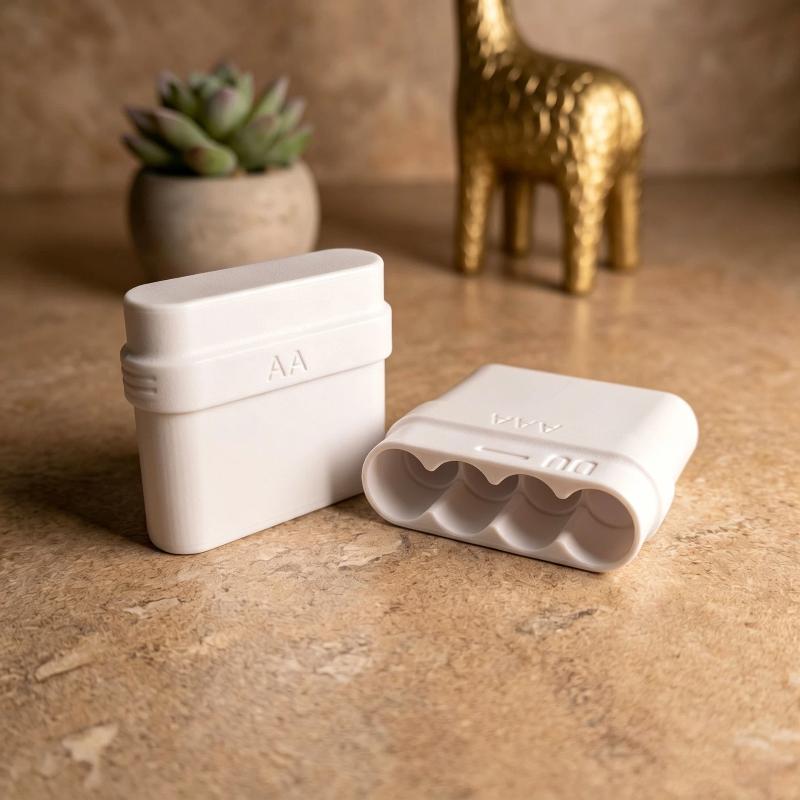 4 Slots AA Battery Storage Box - Battery Case Storage recension och pris