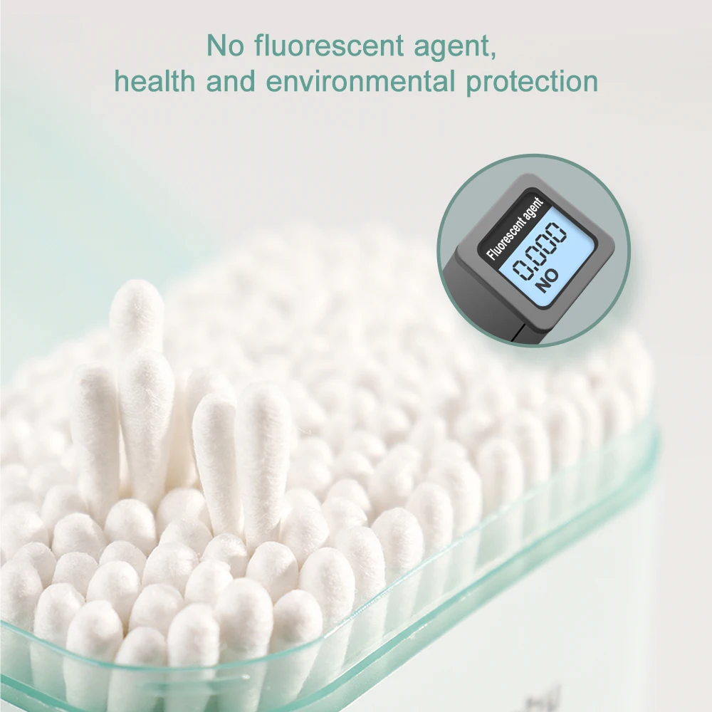 vvocci Baby Cotton Swabs 400PC - Cotton Wick Organic recension och pris