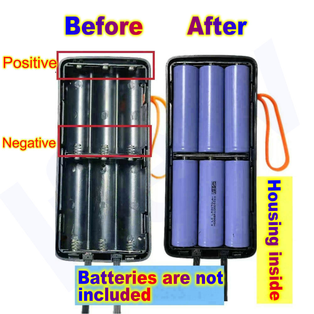 21700 Battery Power Bank Housi - Battery Case Storage recension och pris