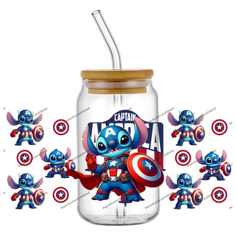 cartoon hero Design 16OZ UV DT - Rdta Tank Glass recension och pris