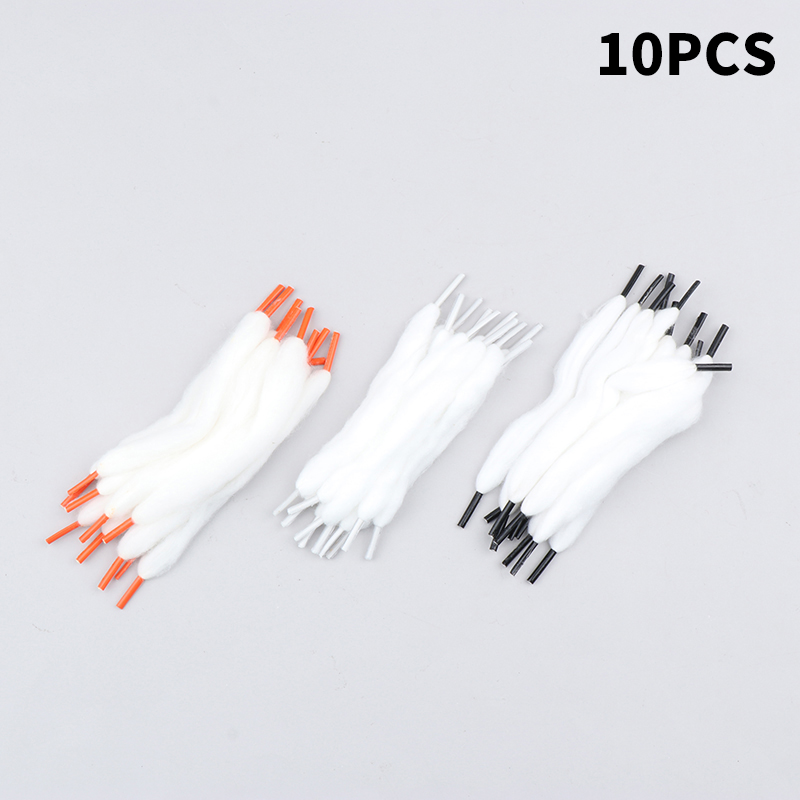 10pcs Prebuilt Organic Shoelac - Cotton Wick Organic recension och pris