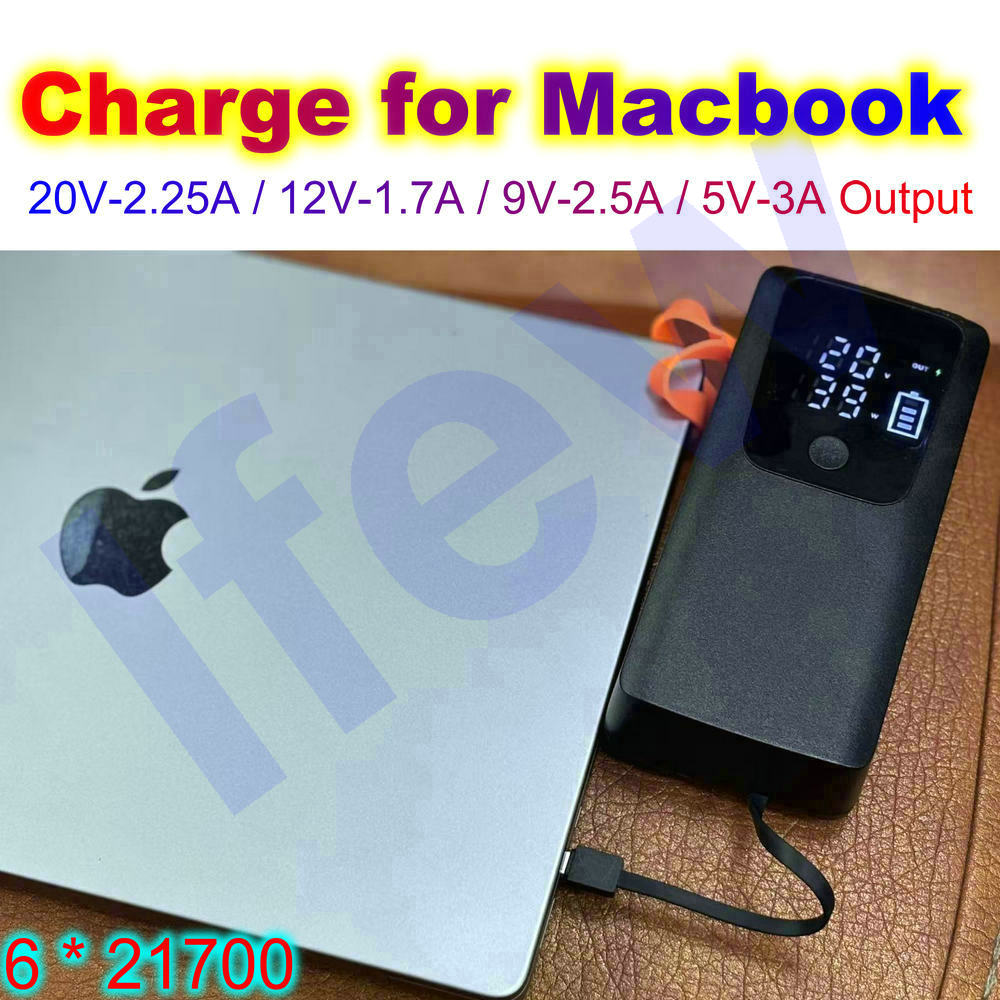 45W Power Bank Case For Macboo - Battery Case Storage recension och pris