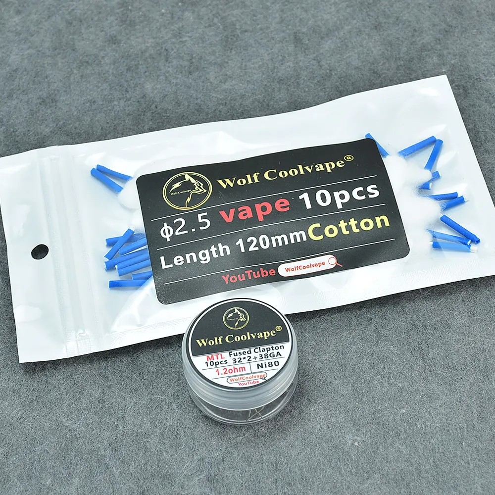 Wolfcoolvape NI80 Pre-Built He - Vape Coil Replacement recension och pris